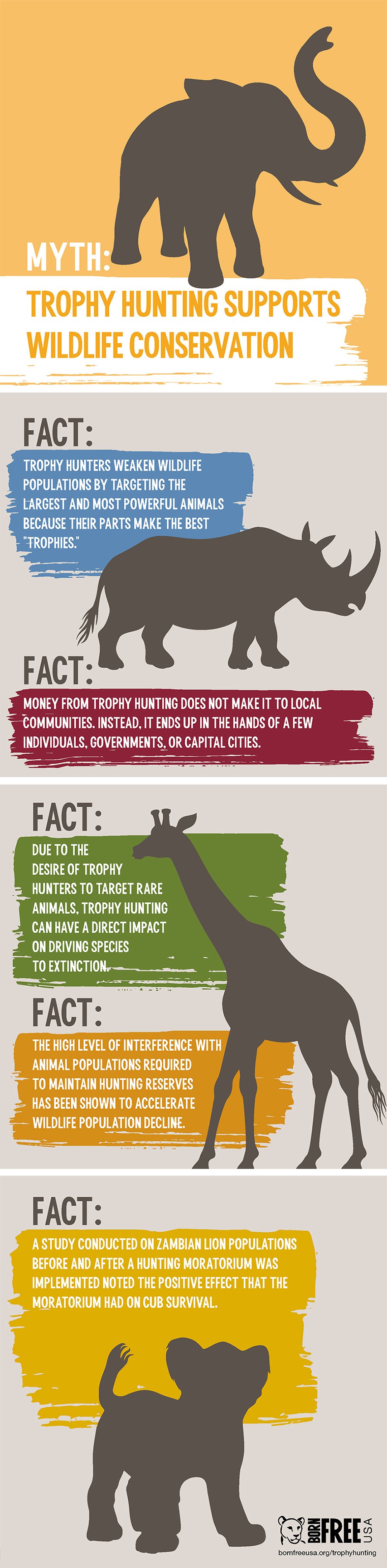 Trophy Hunting is not wildlife conservation