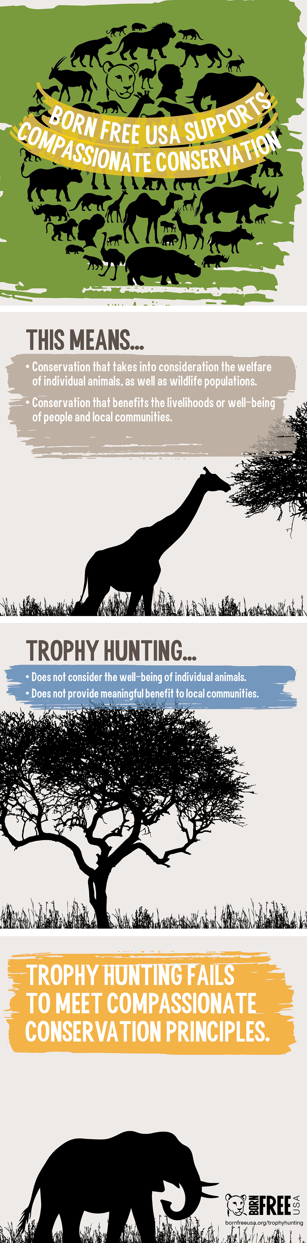 Trophy Hunting Does Not Live Up to Compassionate Conservation Principles