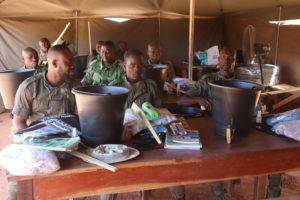 Ranger training in Benin.